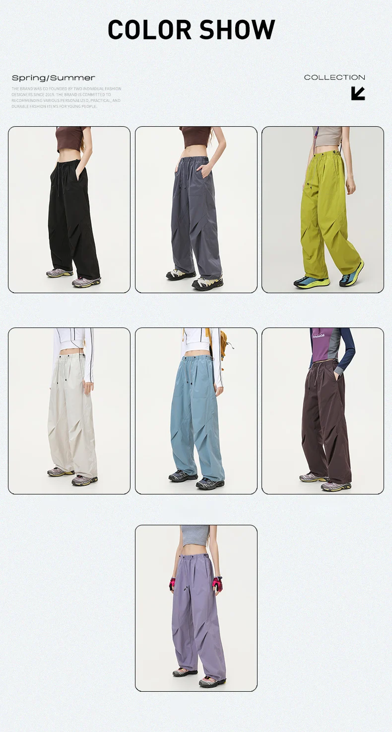 CHRLCK Women's Quick Drying Hiking Pants Spring Summer Fashion Cargo Pants Loose Fishing Camping Cycling Trekking Trousers