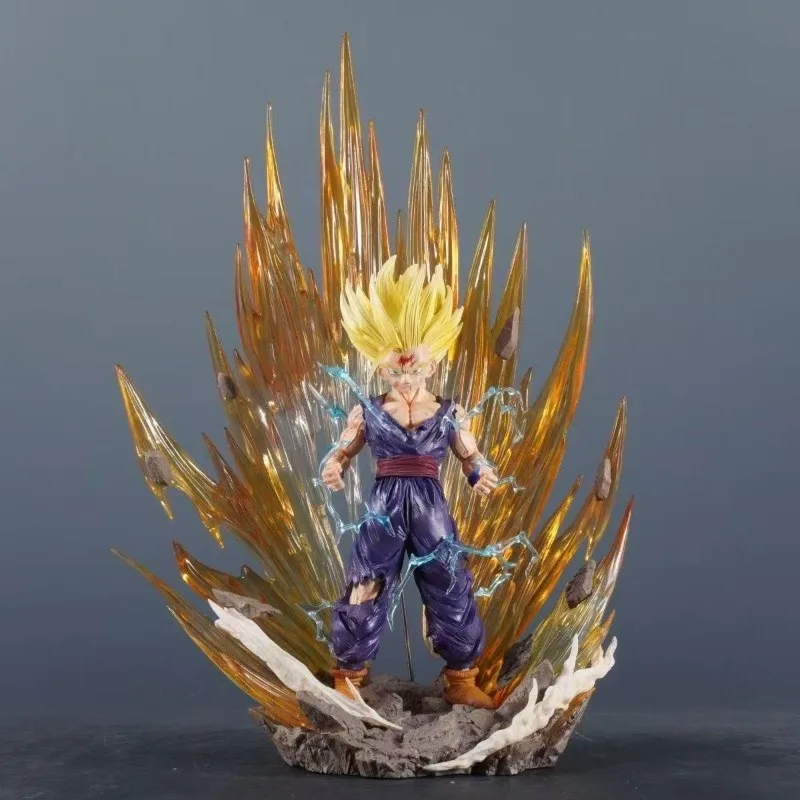 

38cm Dragon Ball Super II Gohan GK Super Saiyan Figure Model Toy Desktop Ornaments Collection Gift