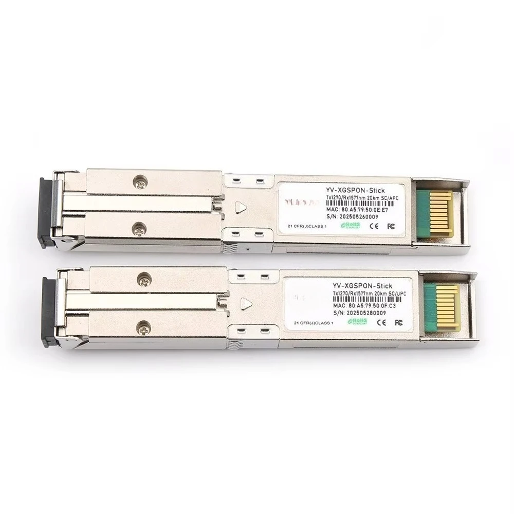 10G SFP + 1270/1577nm 20 كجم SC/APC مقبس إدارة الويب 10G/10G XGSPON ONT Stick SSH XGSPON/XGPON Stick #1