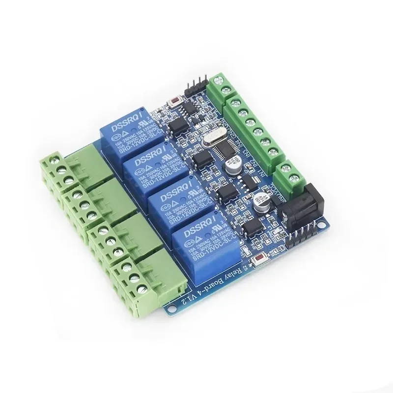 Modbus RTU 4 Way Relay Module DIY STM8S103 System 4 Road Input 485 Communication