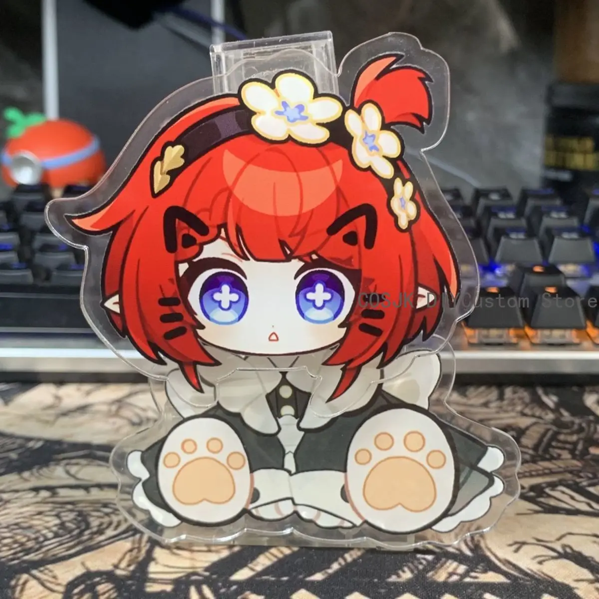 

Anime Honkai: Star Rail Tribios Figure Shake Fighter Acrylic Stand Model Plate Desktop Standing Sign Display Fans Birthday Gift