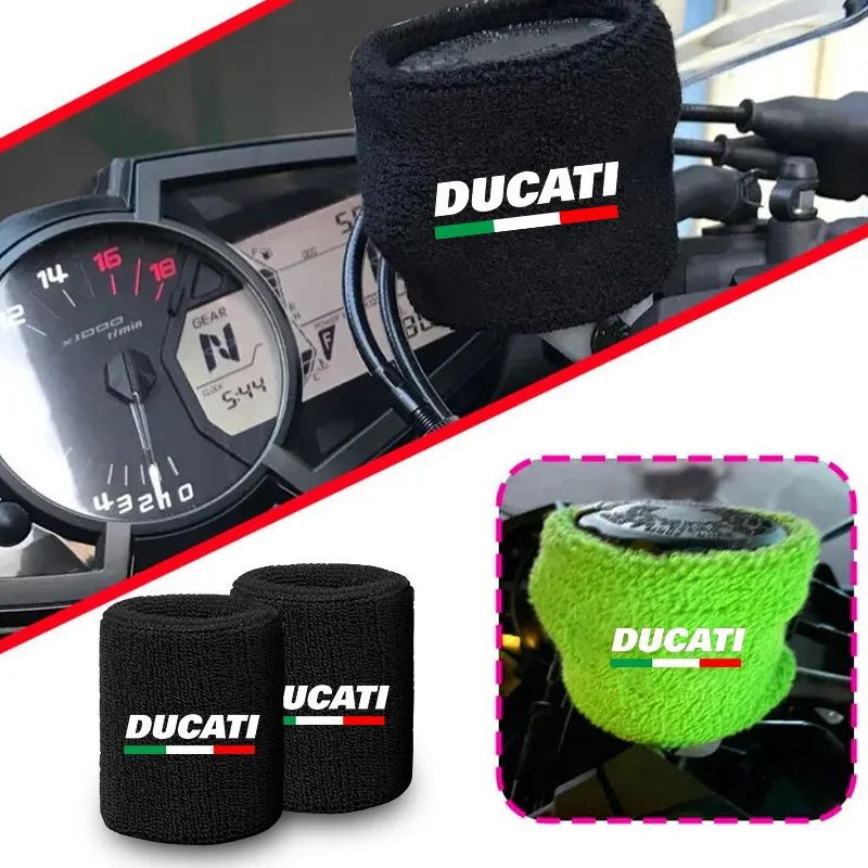 Para Ducati MONSTER 695 696 795 796 797 821 1200S 1100/S calcetín de tanque de carreras calcetín de depósito de embrague de freno de aceite fluido delantero de motocicleta