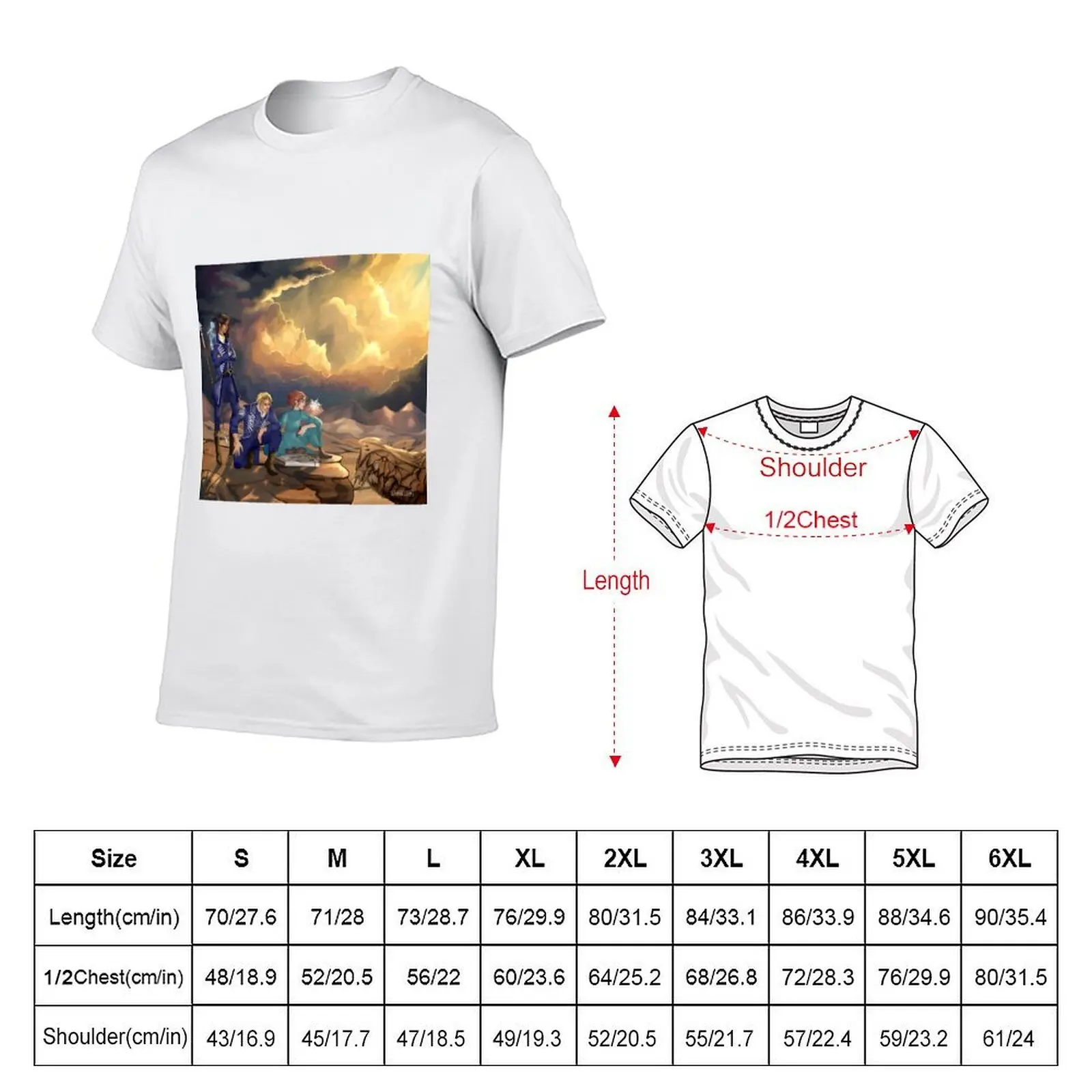 Stormlight Archive Illustration T-Shirt vintage clothes oversized t shirt mens clothing