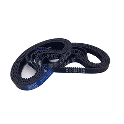 HTD3M Rubber timing belt  length 216/219/222/225/228/231/234mm suitable for 6/10/15mm wide pitch 3mm