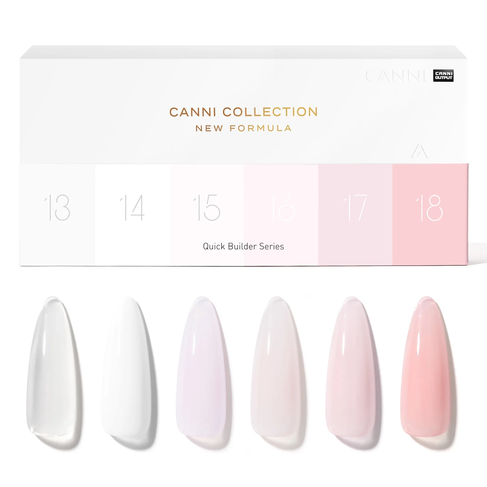 CANNI UV Construction Gel Fast Builder Nagelgel in der Flasche HEMA TPO FREE Jelly Pink Nude Color Semi Permanent Soak Off UV LED Gel – Detail 8