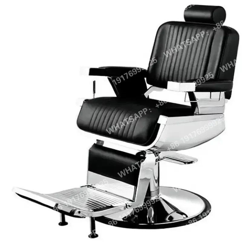 Wholesale Black Vintage Belmont Barber Chair Hydraulic Pump Reclining Chair Barber for Hair Salon