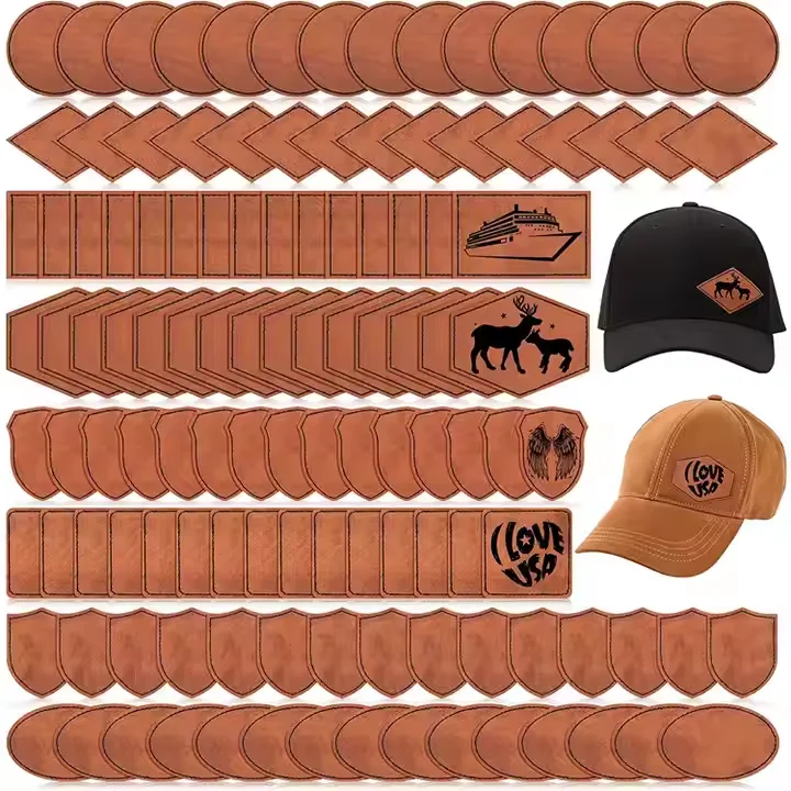 Maßgefertigte Leder-Patches für Kleidung Geprägtes Leder-Patch-Etikett Logo Geprägter Aufnäher aus PU-Leder – Detail 4