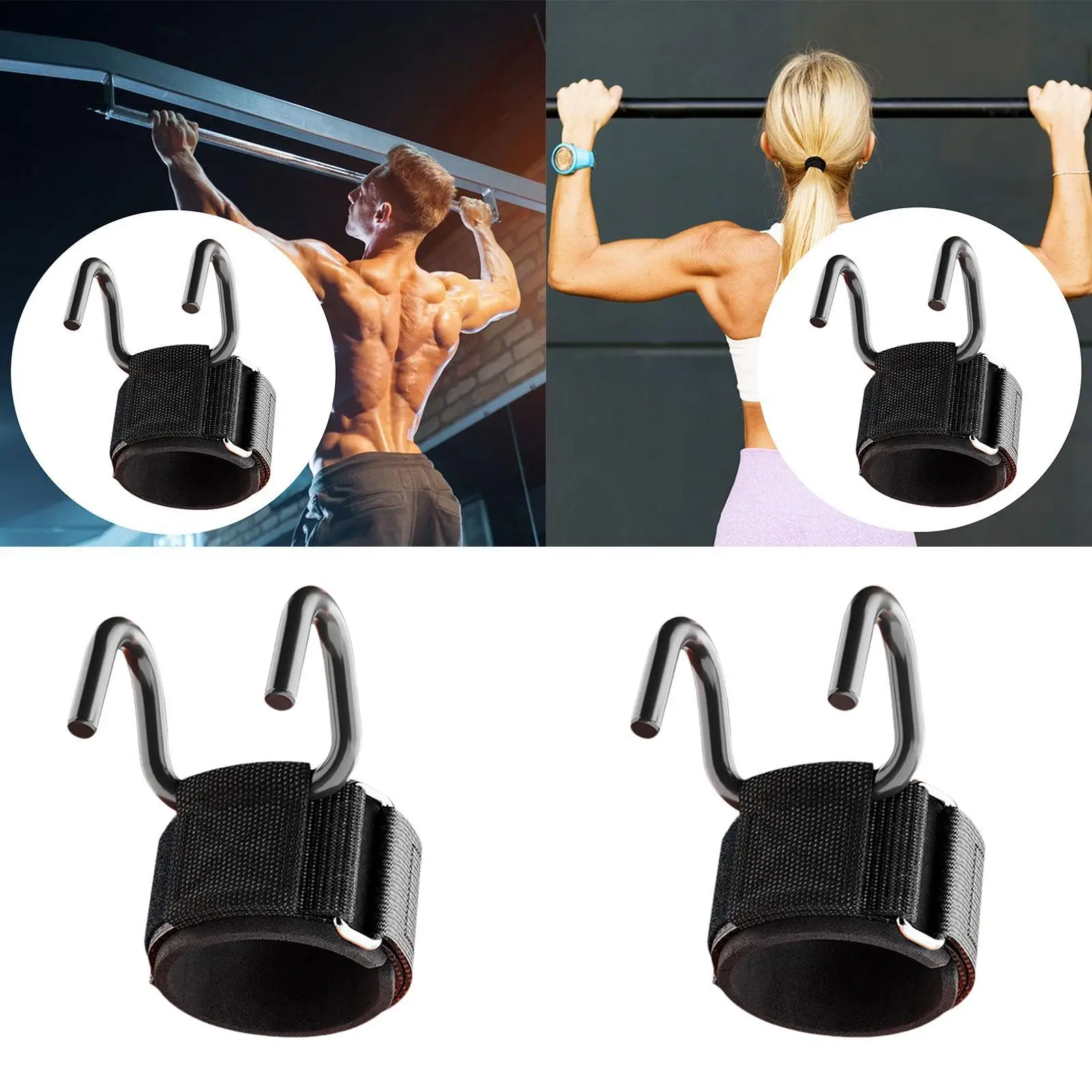 

Weightlifting Hook Supplies Breathable Lightweight with Padded Pulldown Wrist