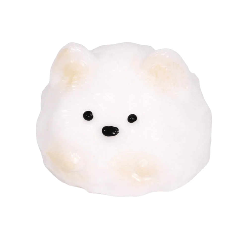 Cute Cat Dog Squishy Toy Slow Rebound Fidget Doll Cartoon Squeeze Doll Stress Relief White Yellow Pinch Decompression Toy