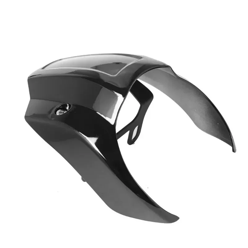 ABS樹脂製ストリートボブFXBBS 114 FXBB 107 Uiz用（2018-2022年式）バイク用グロスブラックフロントヘッドライトフェアリングマスクカウル1個