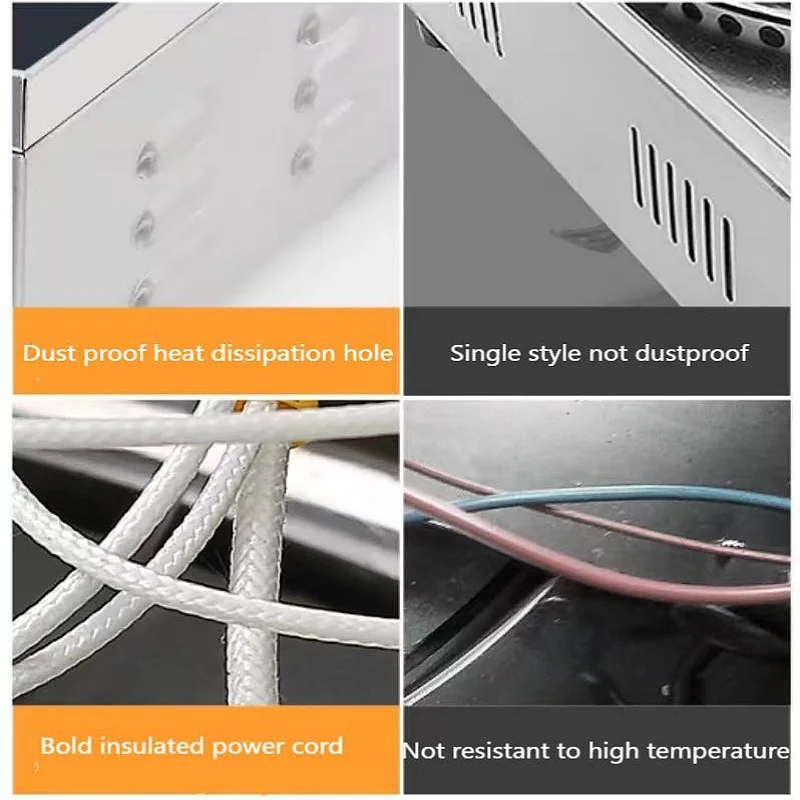 Friggitrice a Doppia Vasca di Alta Qualità, Macchina per Friggere e Preparare Ravioli