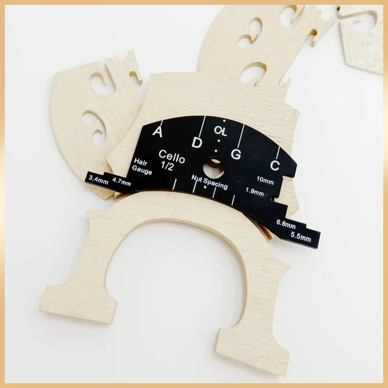 Multifunctional Violin Viola Cello Bridge Repair Mold 4/4 3/4 1/2 Fingerboard Reference Template Luthier Accessories