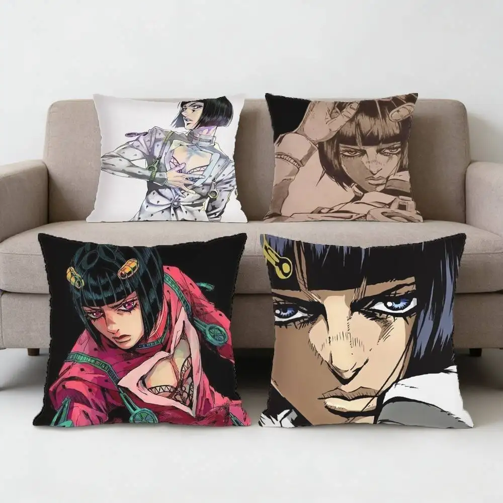 

Anime JoJo Bruno Buccellati Pillow Case Sofa Living Room Bedroom Headboard Backrest Cushion Square Cushion Nap Time