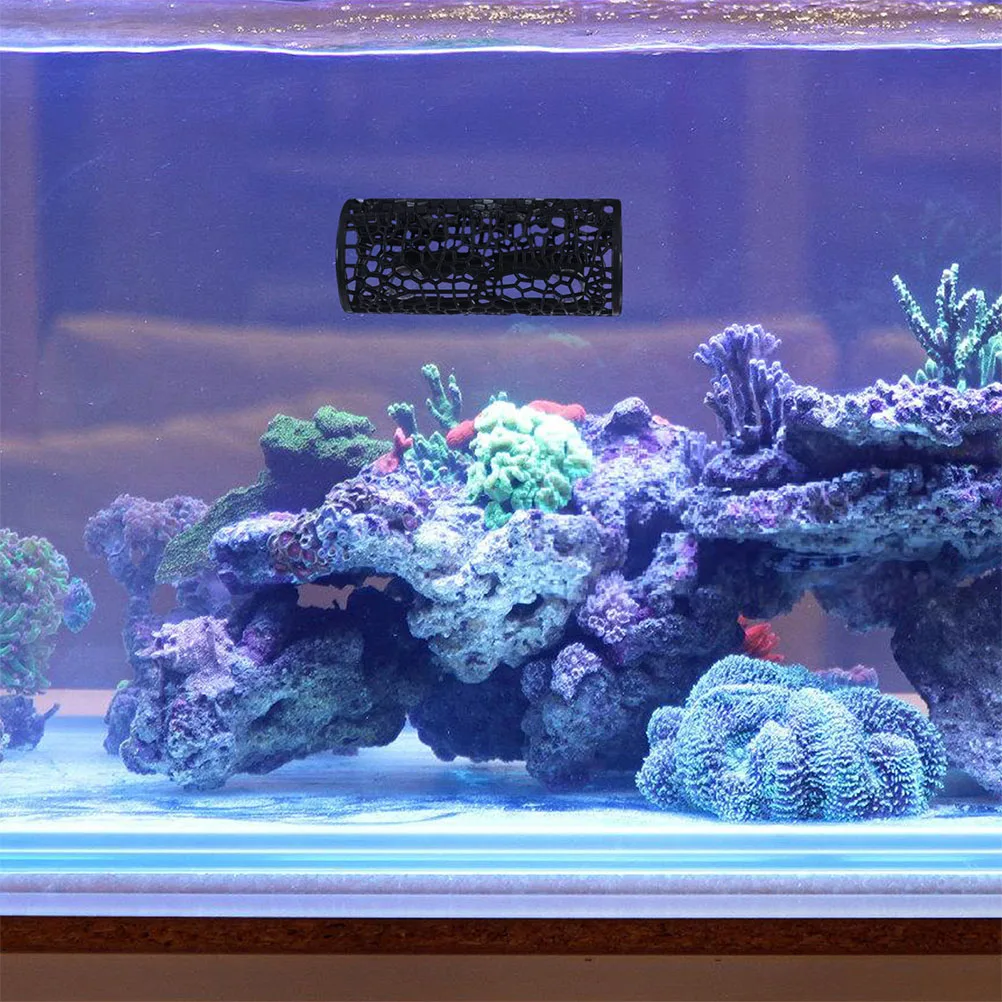 

2Pcs Aquarium Fish Tank Decor Betta Fish Tunnel Black Swim Tunnel Hammock Bed Shrimp Guppies Hideout Shelter Accessories