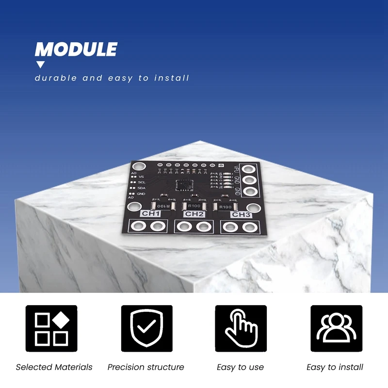 AV-I2C SMBUS INA3221 Modul Papan Sensor Monitor Tegangan Catu Daya Arus Shunt Tiga Saluran Pengganti INA219 dengan Pin