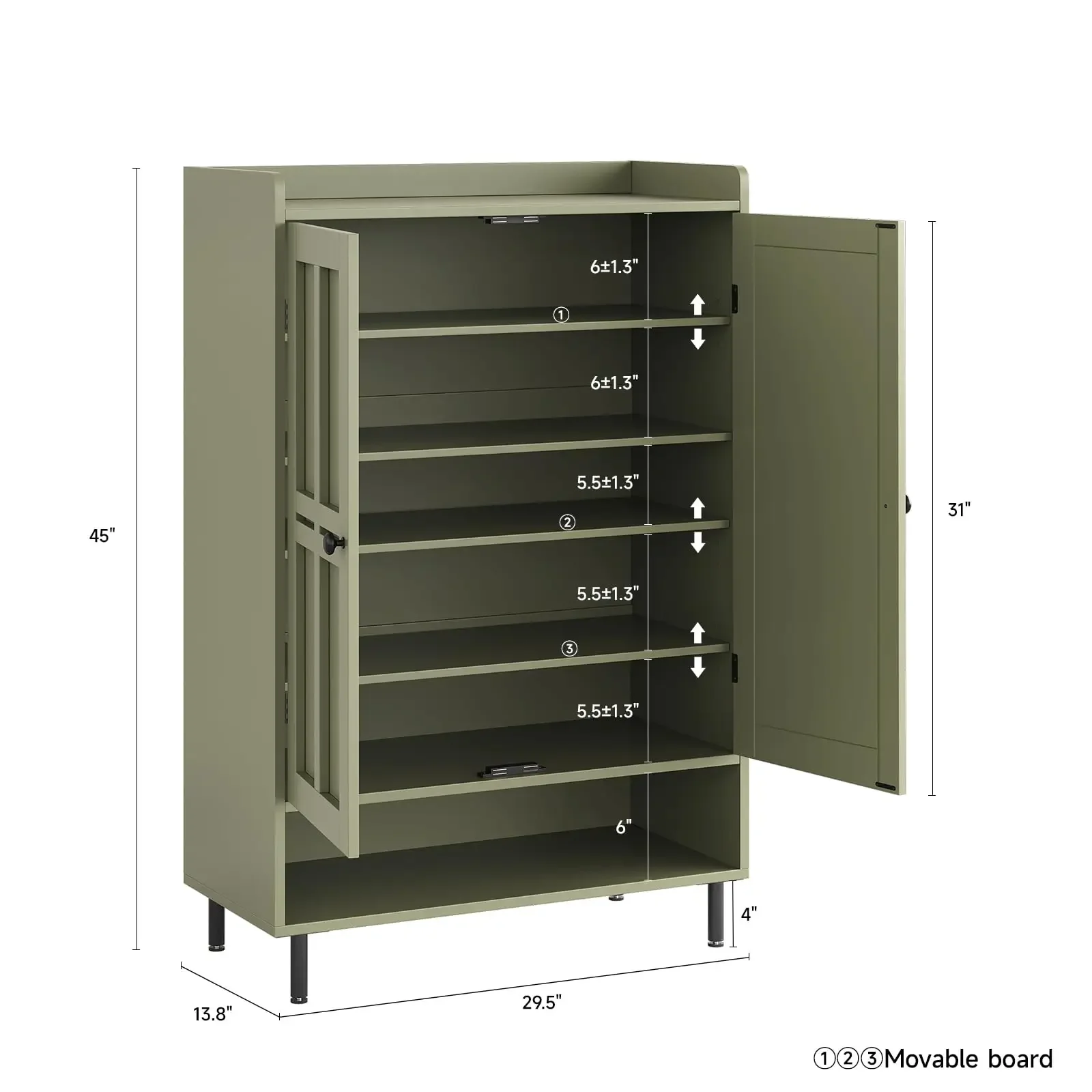 Compact Reliable Elegant Classic Shoe Cabinet Oak Stylish Walnut Distinctive Shoe Cabinet Meuble Chaussures Storage Furniture