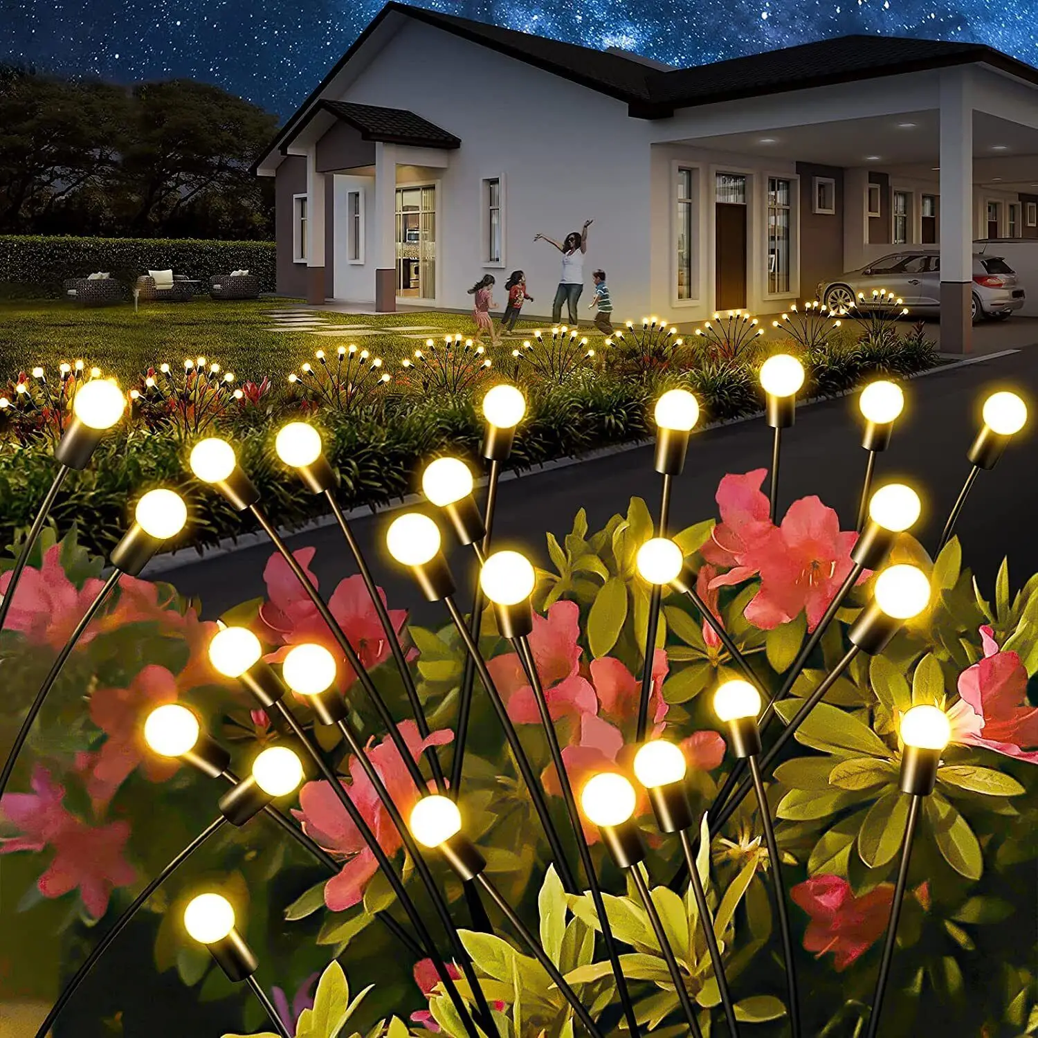 

LED Solar Powered Firefly Garden Lights Outdoor Lawn Lamp Waterproof Decoration for Yard Pathway Landscape Fairy Lights