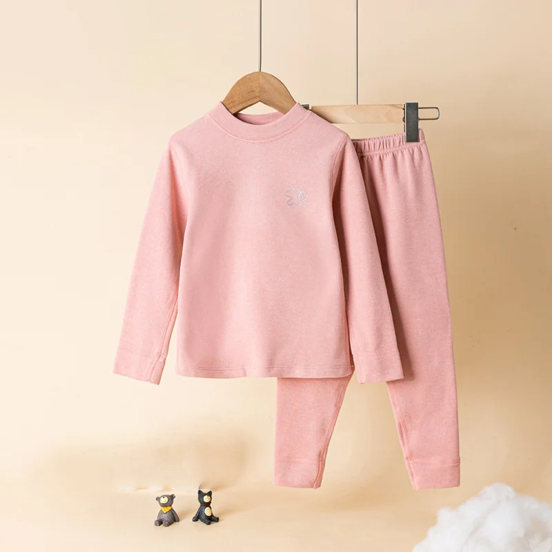 2023 New Boys Girls Underwear Suit Children Clothing Sets Autumn Winter Warm Tops+Pants 2Pcs Kids Clothes Homewear Pajamas 3-14Y