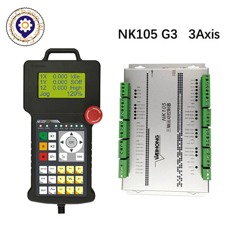 ¡Caliente! Original Weihong NK105 G2 3 ejes DSP controlador NC Studio sistema de Control de movimiento para CNC Router ATC máquina