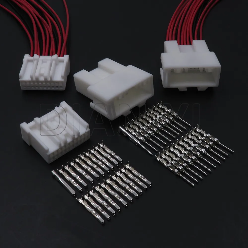 

1 Set 20 Way 6098-4589 6098-4595 Car Replacement Socket AC Assembly Automotive Parts Auto Male Female Unsealed Cable Plug