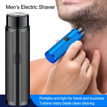 Electric Shaver 男性用の電気シェーバー,あごひげと髪の毛用のスマートシェーバー,防水ipx7