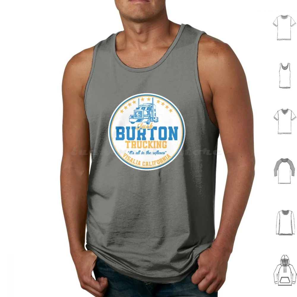 Jack Burton Trucking Tank Tops Print Cotton Chang Sing Big Trouble Little Lo Pan Jack Burton Trucking Pop Culture 80s Movie