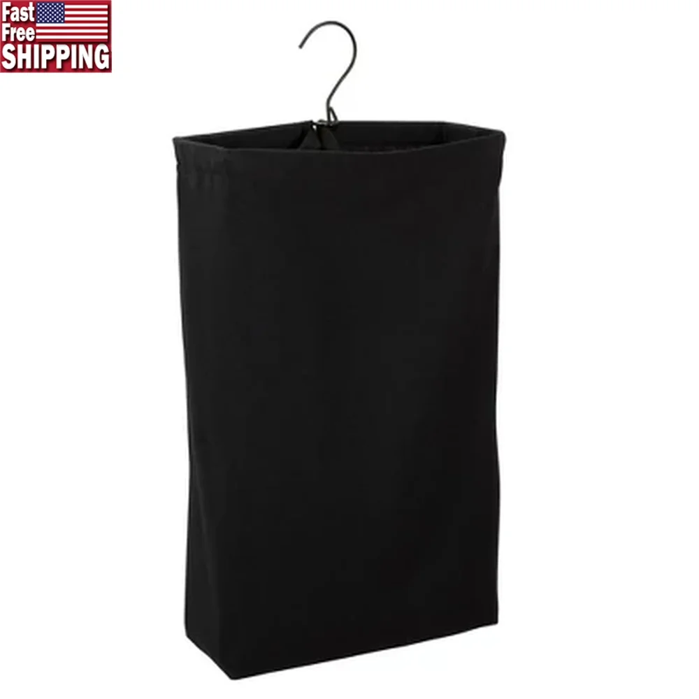 

Hanging Laundry Bag Doorknob Space Saving Canvas Hamper Easy Access Tote Durable Storage Dorm Bedroom Bathroom