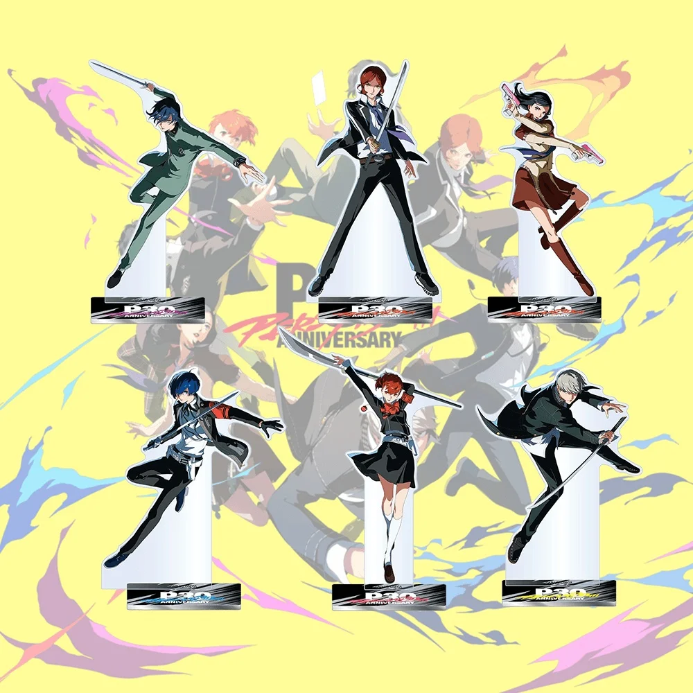 Persona 30th Makoto Yuki 15cm Acrylic Stand Keychain Cosplay Desk Decoration Action Figure Collection Model Merch Gift