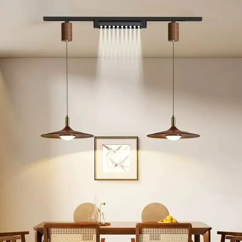 Italian Medieval Style Surface Track Chandelier Movable Dining Room Bar Light Fixture for Restaurant Table