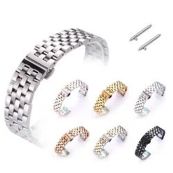 It is suitable for solid 22mm butterfly buckle five-bead stainless steel watch band