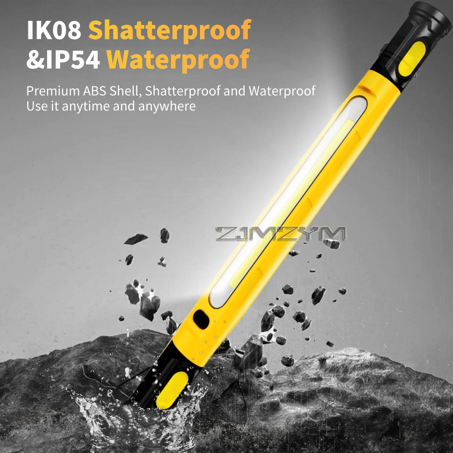 Super Bright Magnetic Work Light with 5200mAh Rechargeable Battery Underhood Lamp Bar for Car Repair Emergency Lights