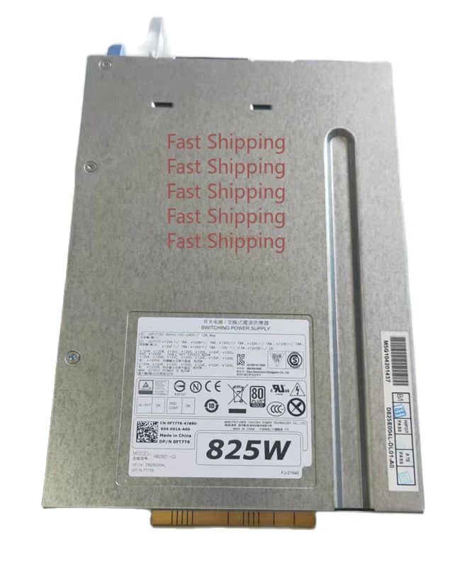 C=Original 825W Power Supply for Precision T7610 T7910 T5810 T7810 Workstation H825EF-02 0FT7T6 FT7T6 100%