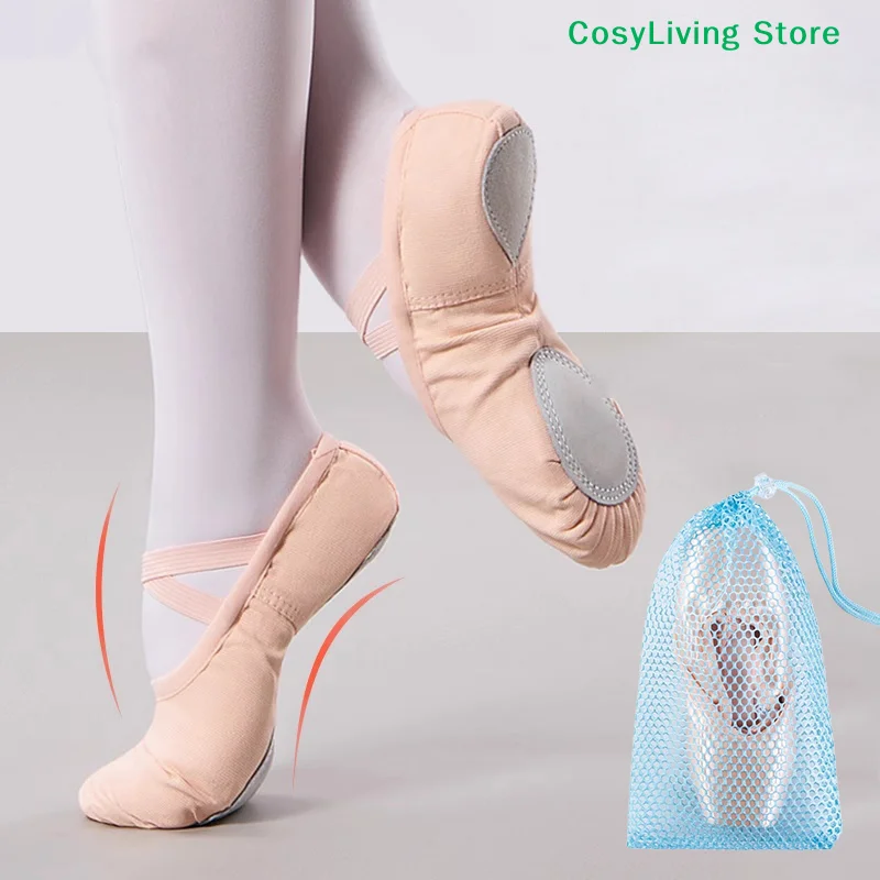 巾着バレエバッグブルーシャンパンカラーダンスバッグ女の子のためのバレリーナポワントシューズバッグバレエダンスアクセサリー