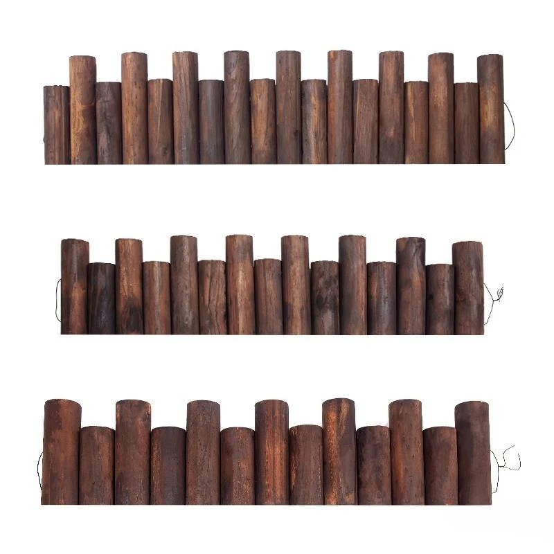 Solid wood fence Indoor courtyard Carbonized anticorrosive wood Outdoor small stake Outdoor guardrail Balcony