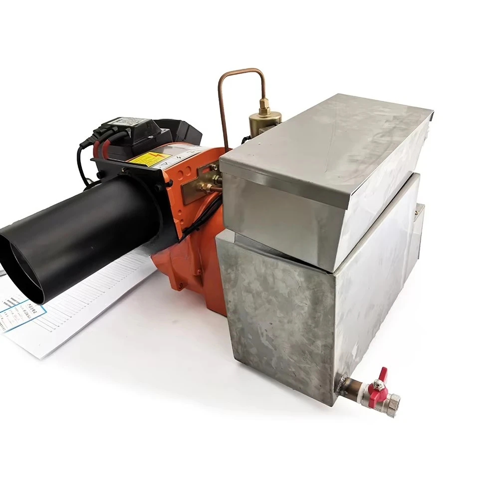 23-58KW 58-116KW Waste Oil Burner System Upwards Flaming Boiler Burner For Waste Motor Oil