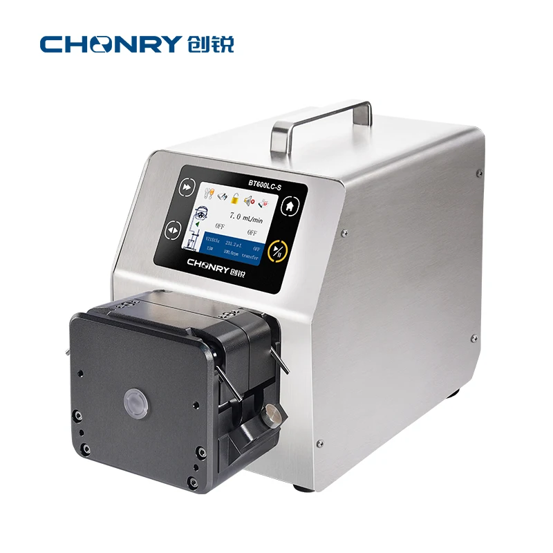 CHONRY BT600LC-S High Quality Industrial Peristaltic Pump Simple Servo Motor Squeeze Hose Quick Load