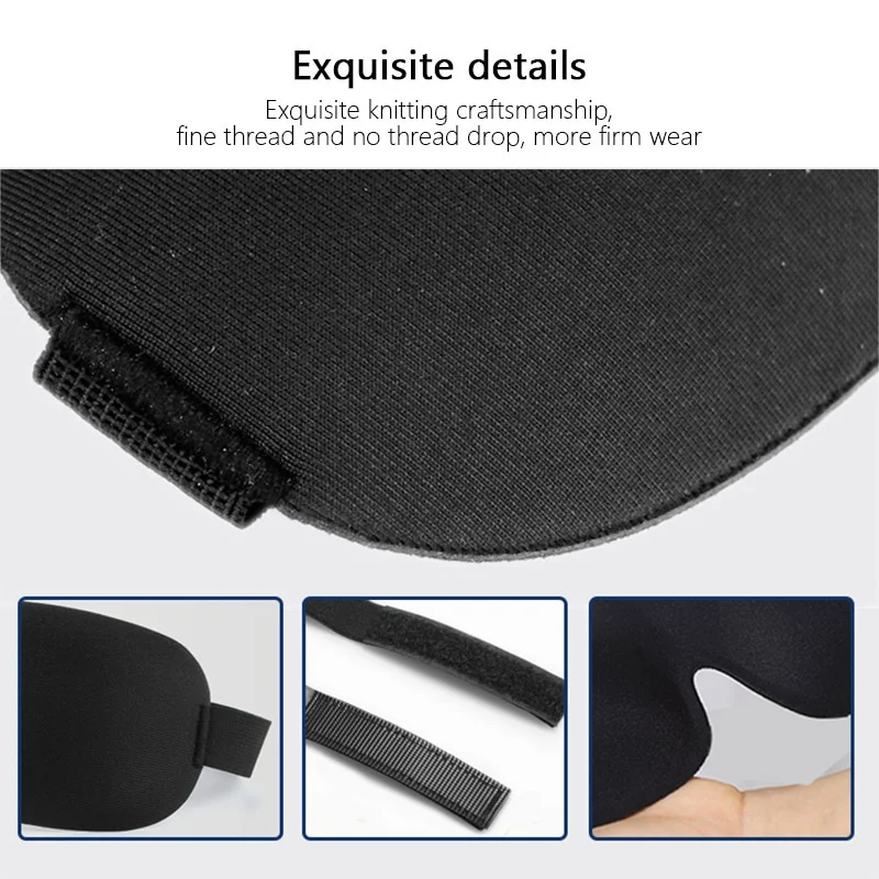 3D Schlaf maske natürliche schlafende Augen maske Eye shade Abdeckung Schatten Augenklappe Frauen Männer weiche tragbare Augenbinde Reise Augenklappe