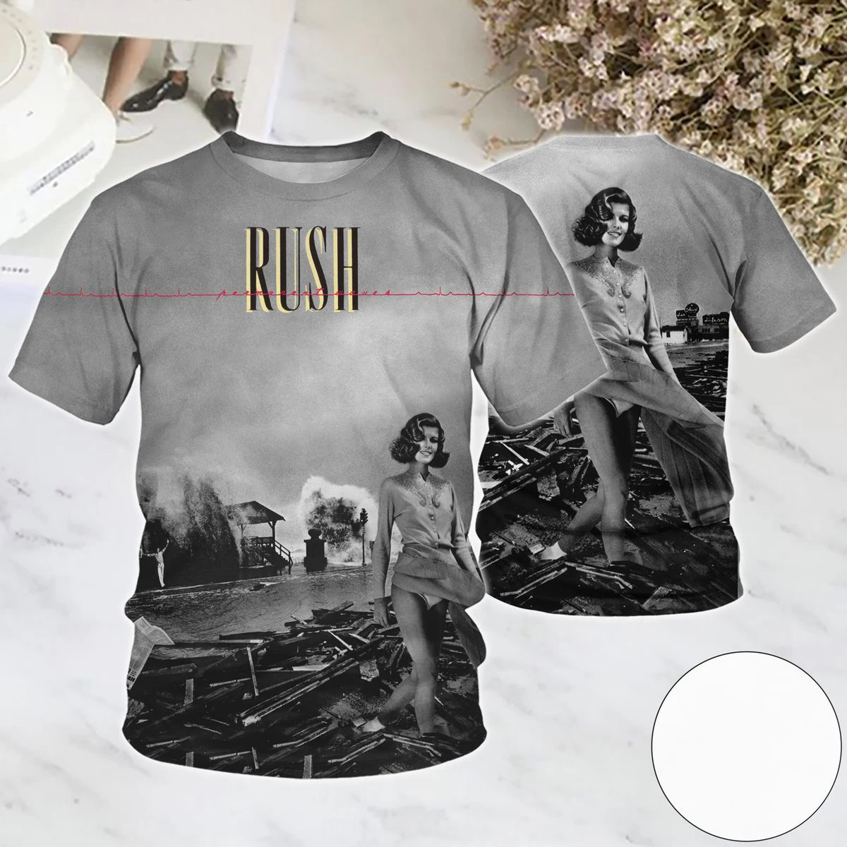 Beliebtes Rock Rush Album 3D-Druck T-Shirts Sommer Neu Herren Damen Hip-Hop Trend Kurzarm T-Shirt Street Casual Oversized Y2k Top – Detail 19