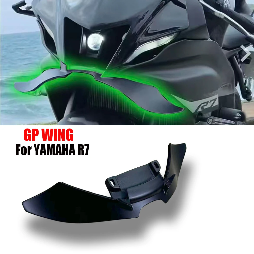 

For YAMAHA R7 motorcycle GP WING DOWNFORCE NAKED FRONTAL SPOILERS 2022- 2025 Front spoiler Lower spoiler lower lip accessories