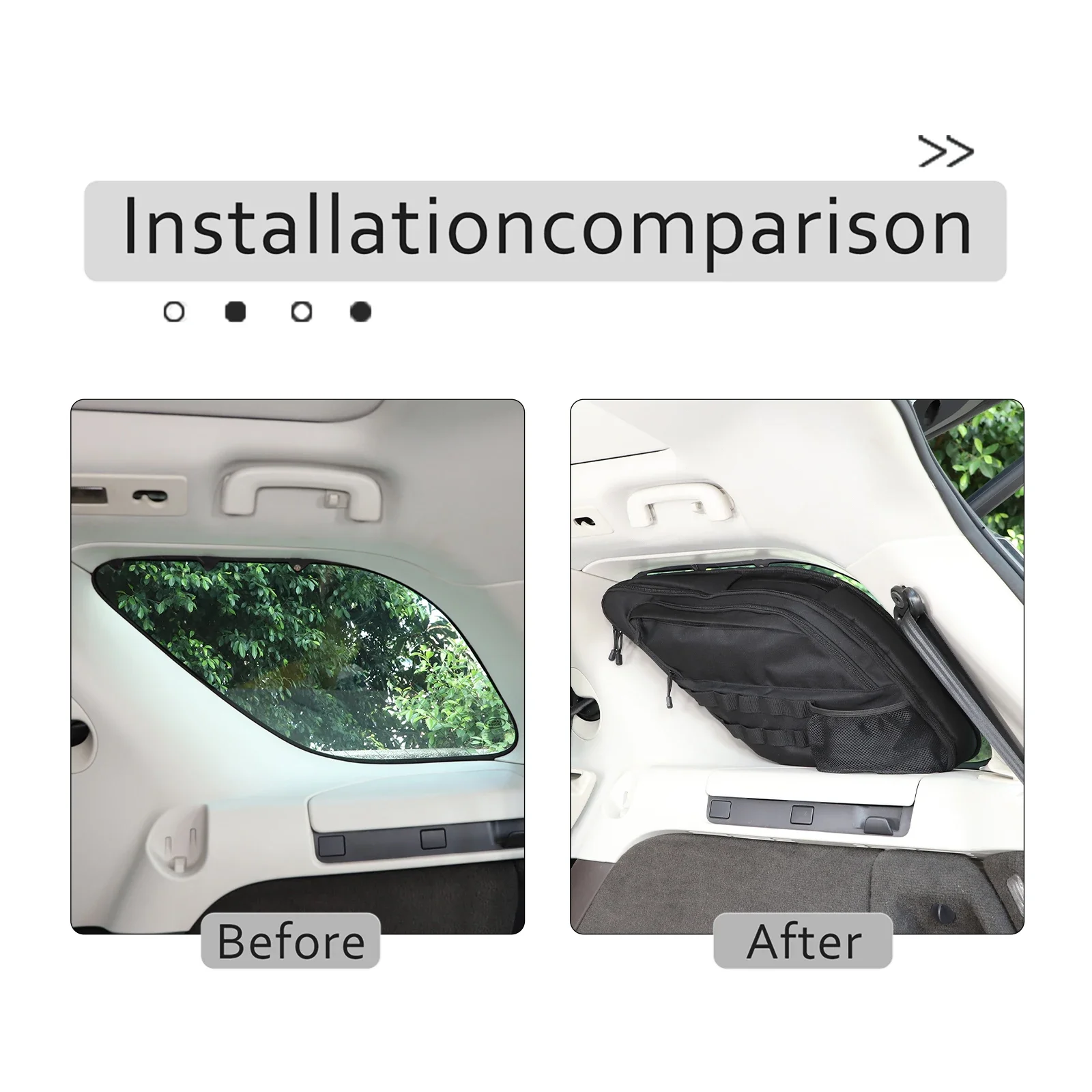 

1 Pcs Oxford cloth black For Land Rover Discovery 5 LR5 2017-2025+ car trunk side window bag interior modification accessories