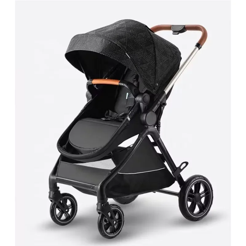 

high standard multi-functional aluminum alloy easy to carry 0-48 months newborn baby stroller pram with reversible handle bar