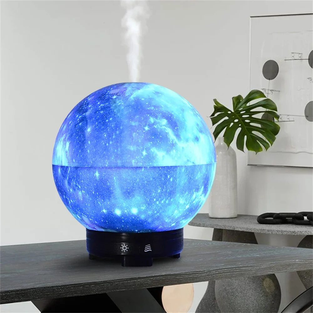 Starry Sky Aroma Oil Diffuser Ultrasonic Whisper Quiet Cool Mist Large Capacity 300ml Timing Air Humidifier for Yoga Office Home