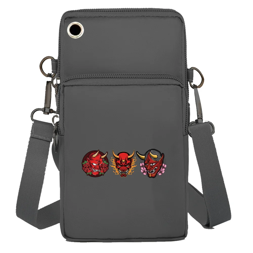 Mobile Phone Bag Shoulder Bags Wallets Monster Print Sports Accessories Pack Apple/Huawei/Samsung Universal Cell Phone Packet