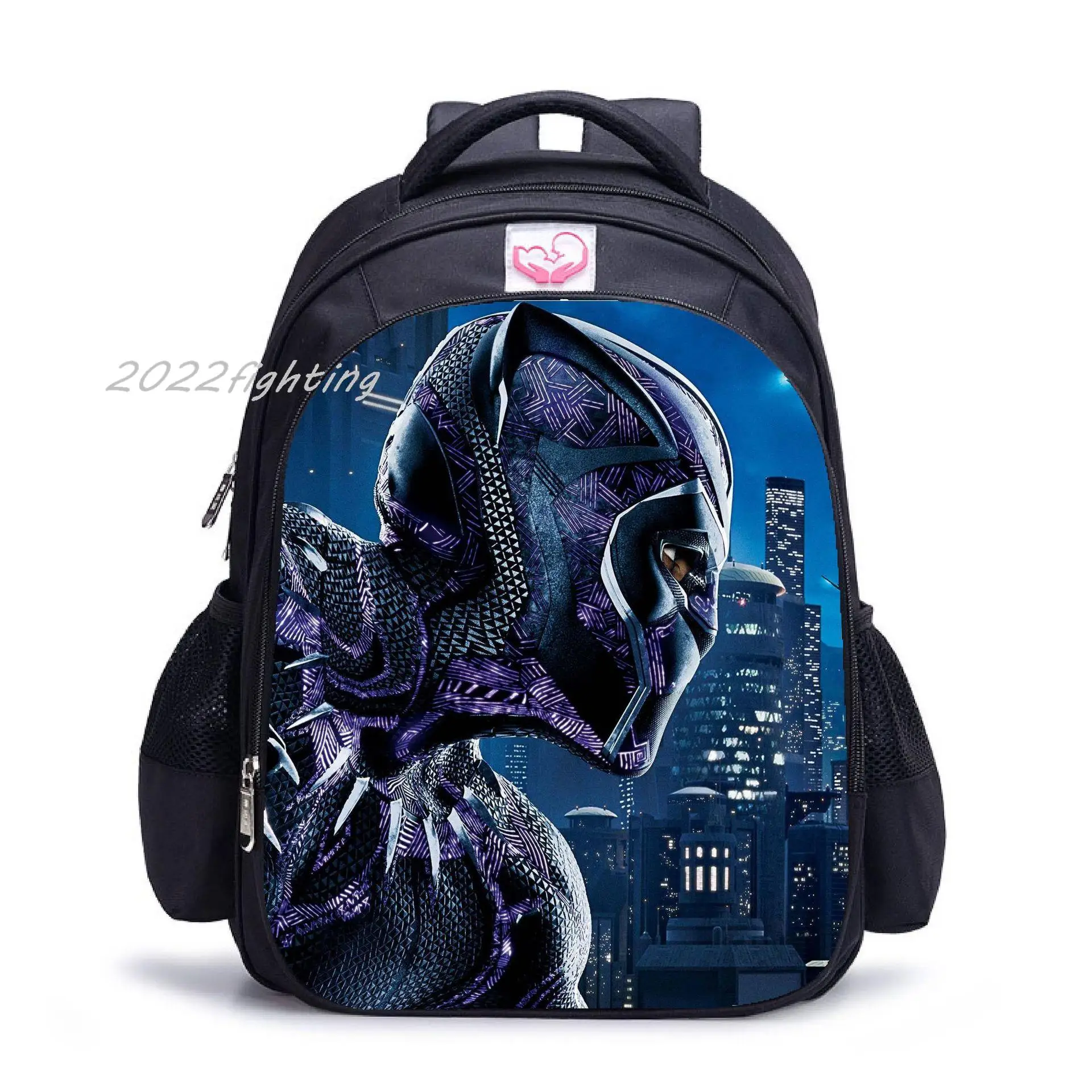 Black Panther School Bags 16Inch High Capacity Backpacks Orthopedic Teens Girls Boys Waterproof Rucksack Gifts