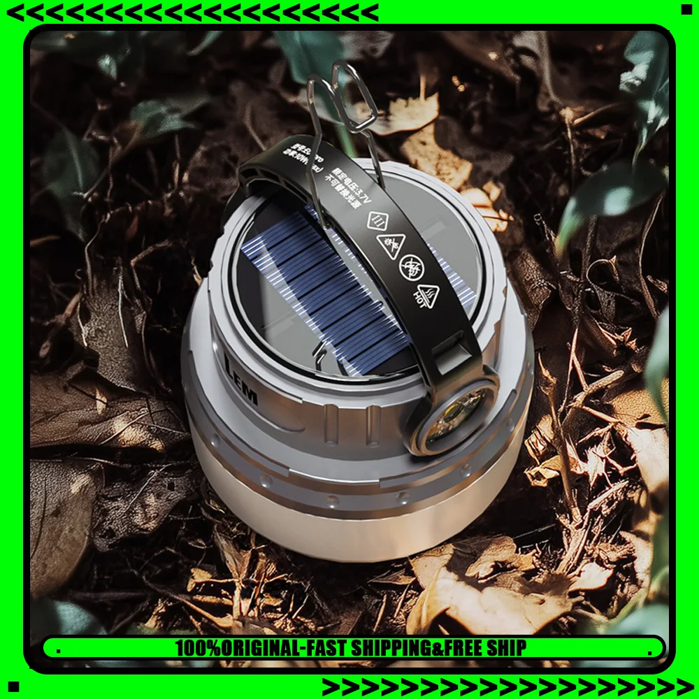 

LEM E06/E06S/E06Pro Camping Lamp USB Solar Energy Rechargeable Camping Lighting Portable Outdoor Lamp 800LM 6000mAh Lantern