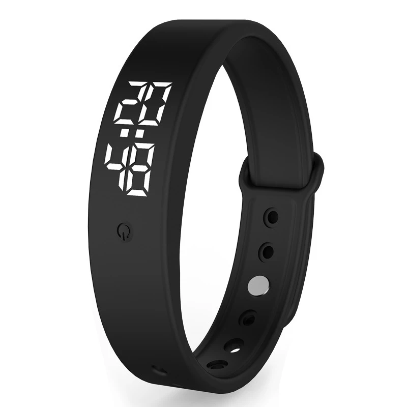 Sports Electronic Bracelet Waterproof Durable Smart Bracelet Portable Silicone Smartband Long Lasting Shell Abs