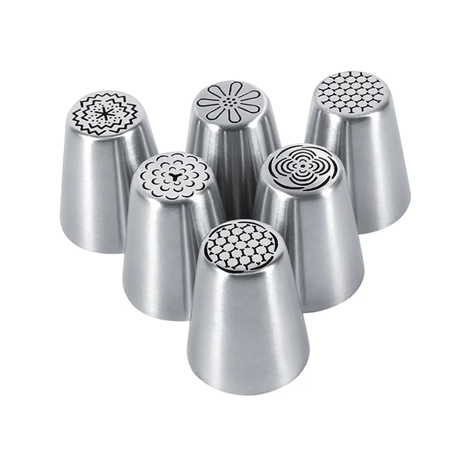 3x6Pcs Russian Piping Tips Set Flower Frosting Tips Nozzles Widely Used Professional