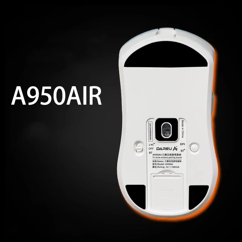 1 Set PTFE Mouse Skates Feet For Dareu A950Air A950 Air 0.6mm Thickness Replacement Mouse Glides Smooth And Wear-resistant