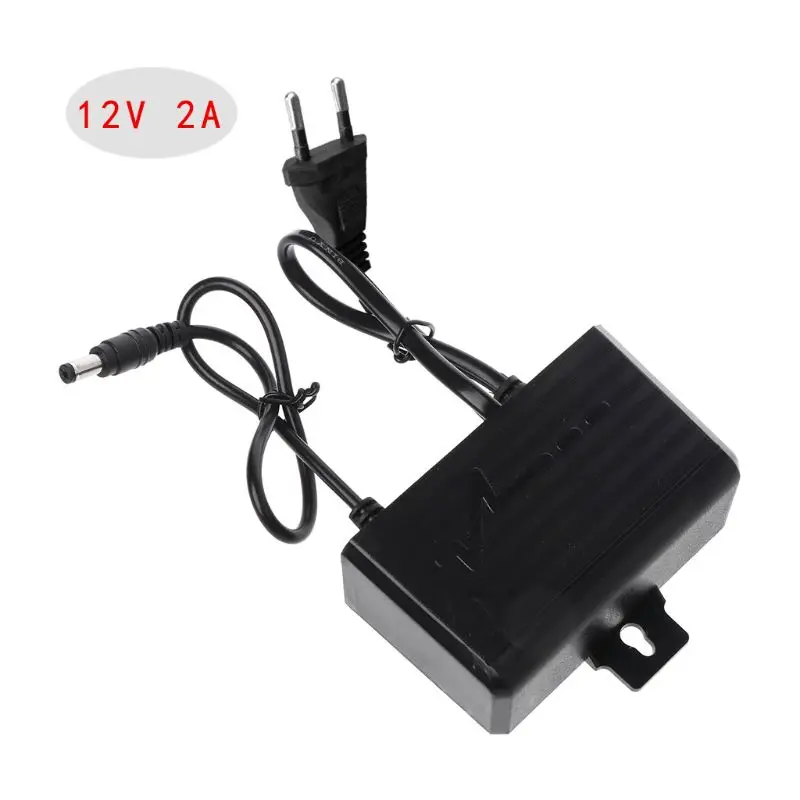แหล่งจ่ายไฟ สำหรับอะแดปเตอร์ชาร์จ 12V 2A EU US ปลั๊กกันน้ำกลางแจ้งสำหรับ