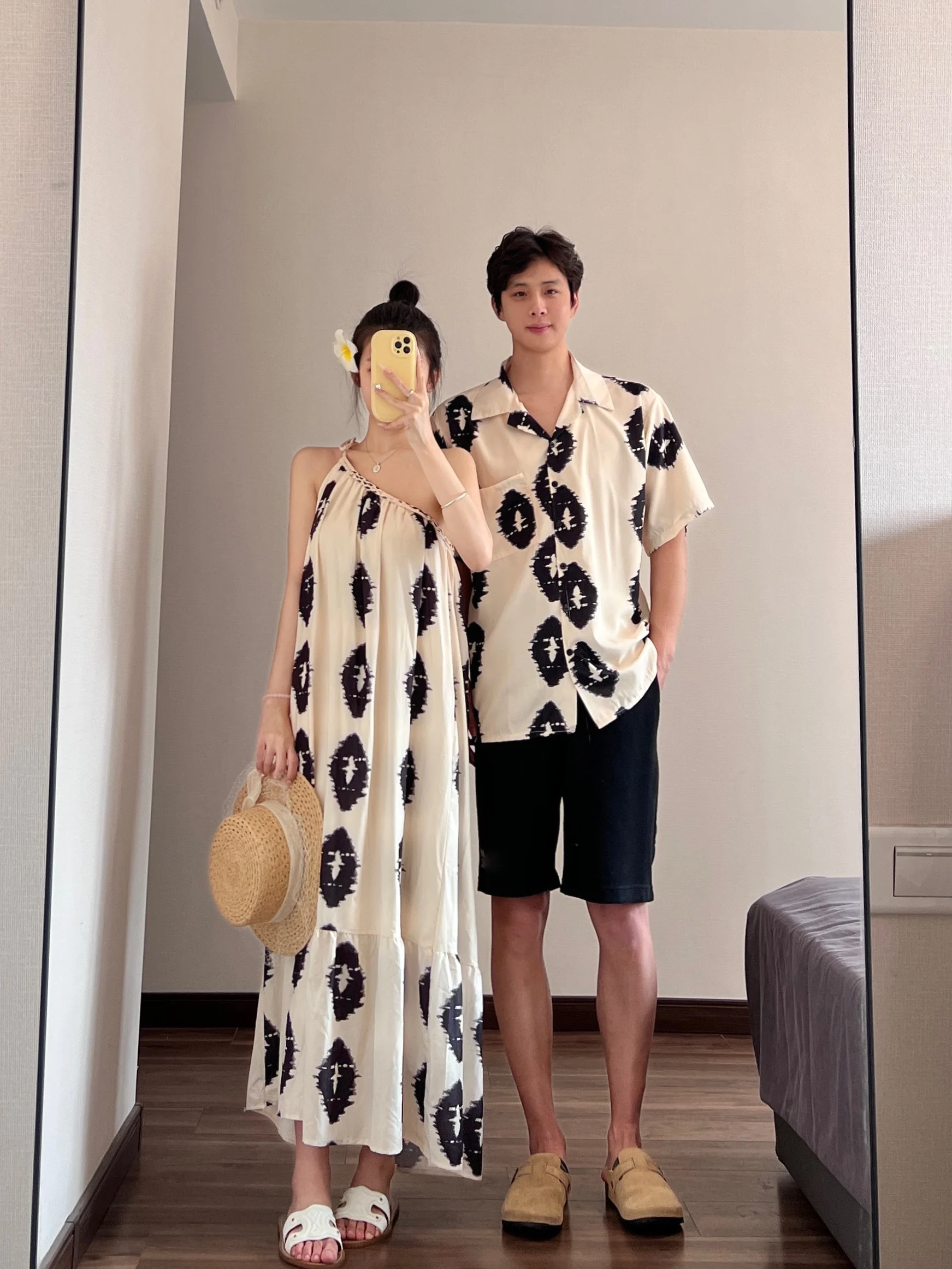 Sommer 2025, Vintage-Design, Sensation Slope oulder Lazy Vaion Sle Dr. Beach Sand One Dr. One irt für Paare